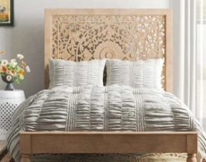 Wooden Bed King Size Carved Bed2